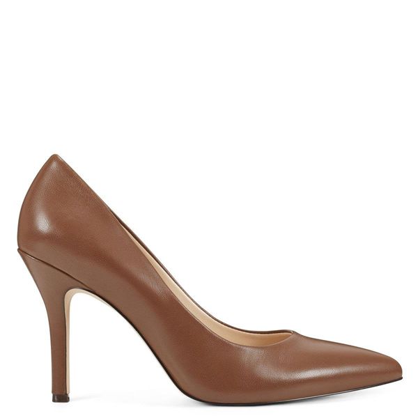 Nine West Flax Pointy Toe Brown Pumps | South Africa 54Y92-3X17